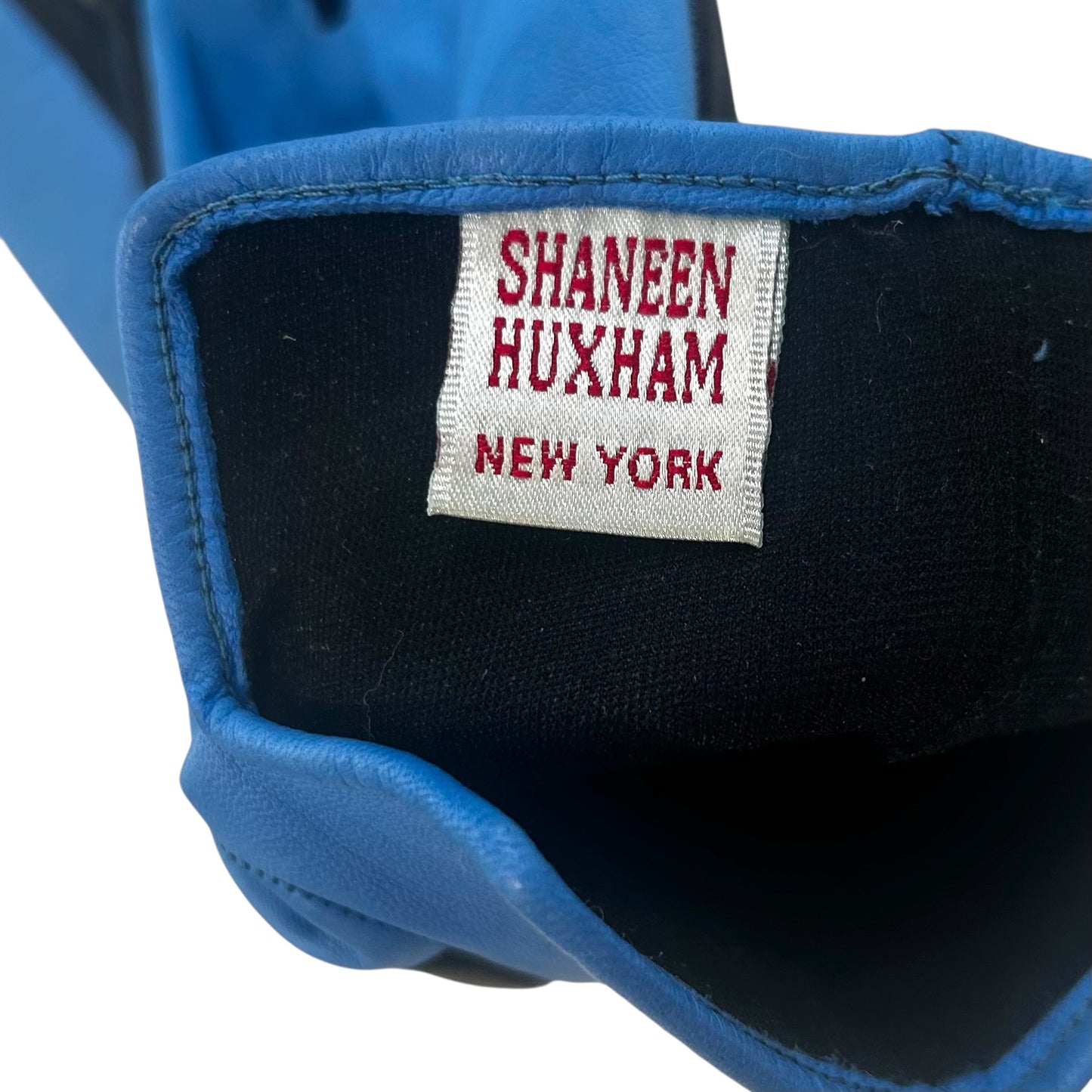1990s Colorblock Leather Gloves, Size 9.5