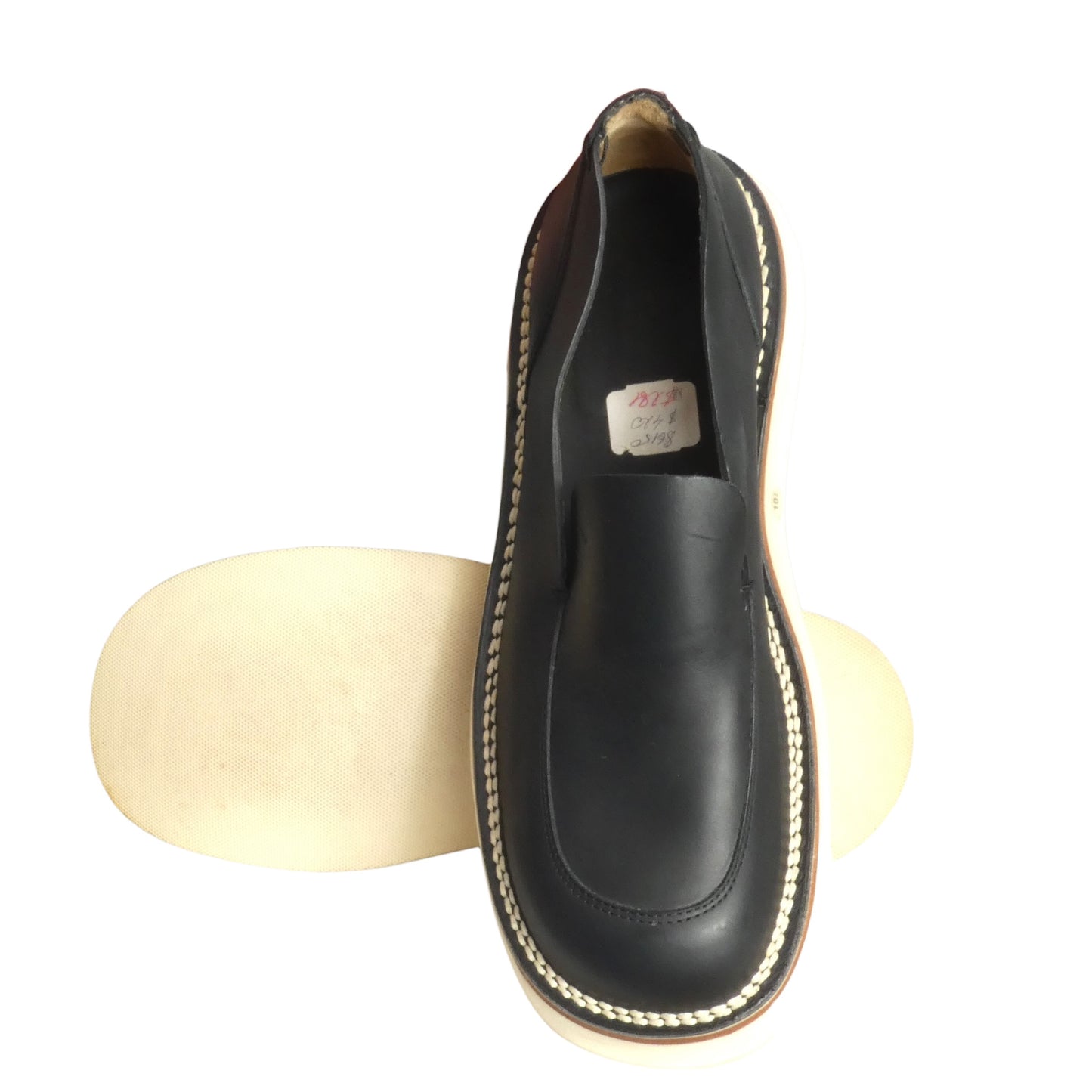 Leather Lug Loafers, Size 10 1/2