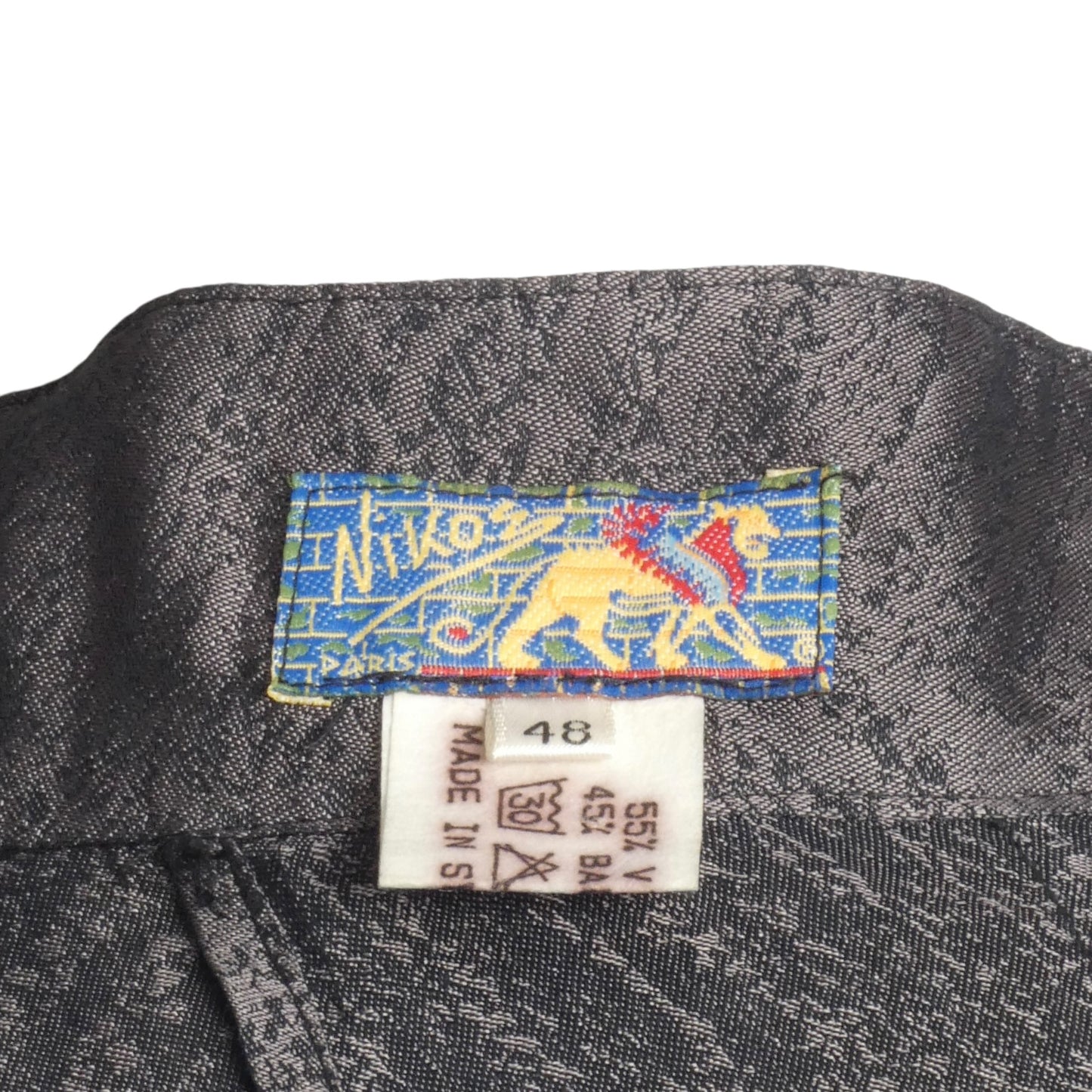 1980s Brocade Shirt, Size Large