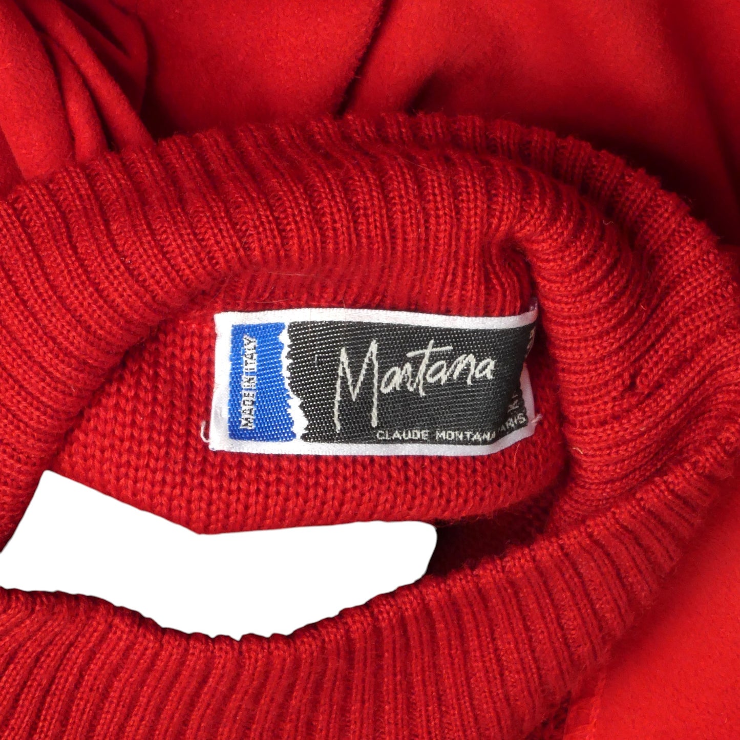 1980s Suede & Knit Sweater, Size Large
