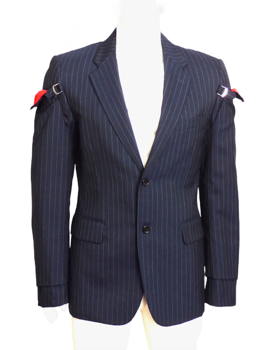 COMME DES GARCONS HOMME PLUS-2014 Wool Pinstripe Blazer, Size Medium