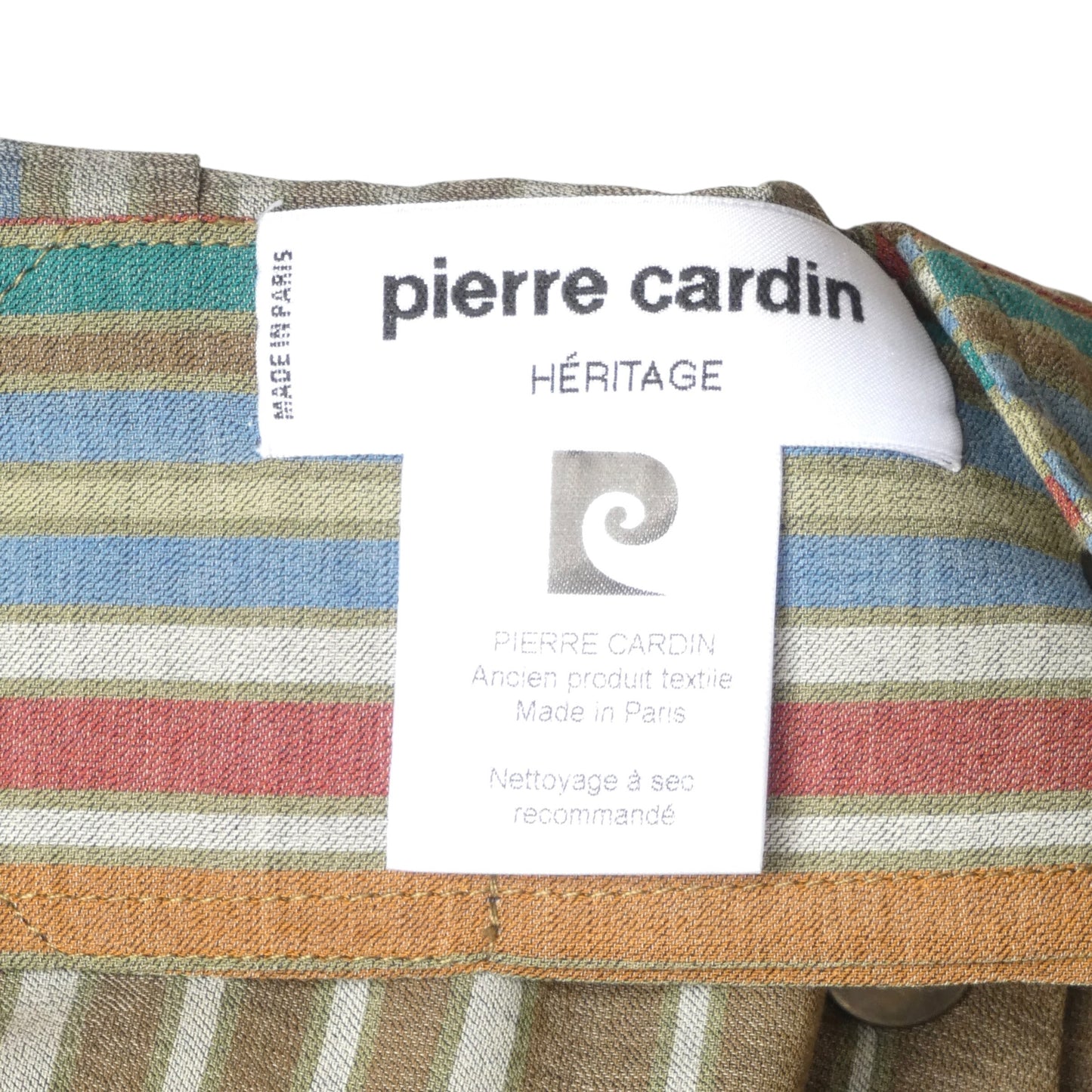1981 Cotton Stripe Jacket, Size Large