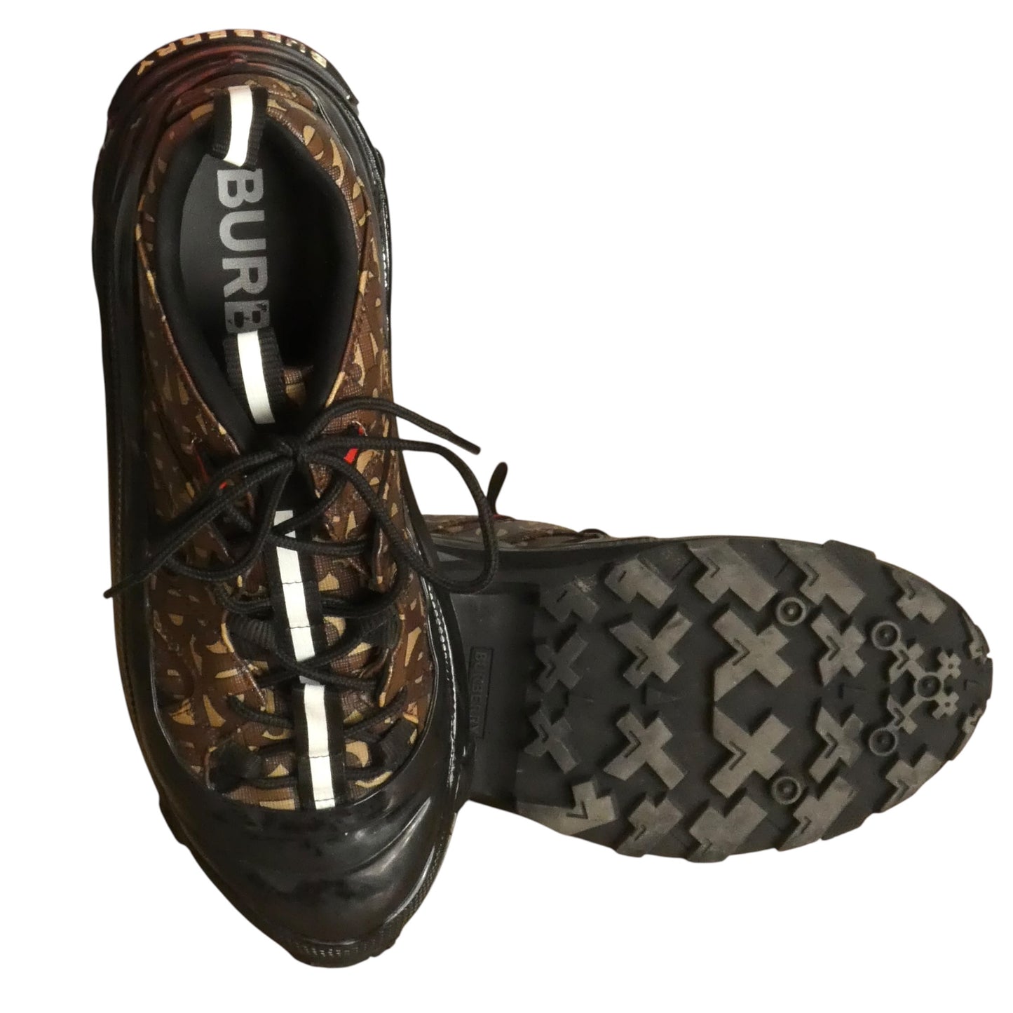 Canvas High Top Sneakers, Size US 9