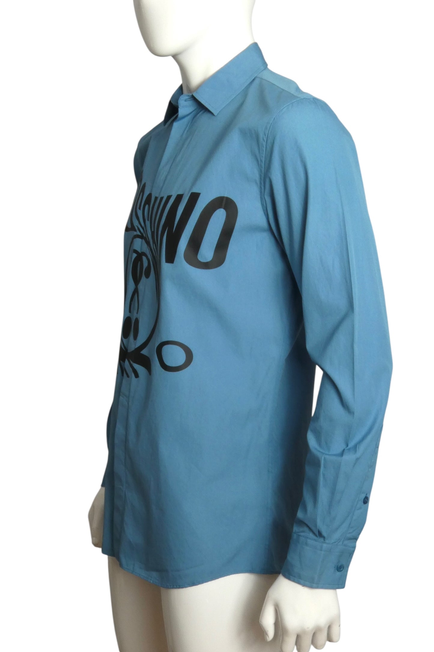 2020 Blue Swirling Logo Shirt, Size-Medium