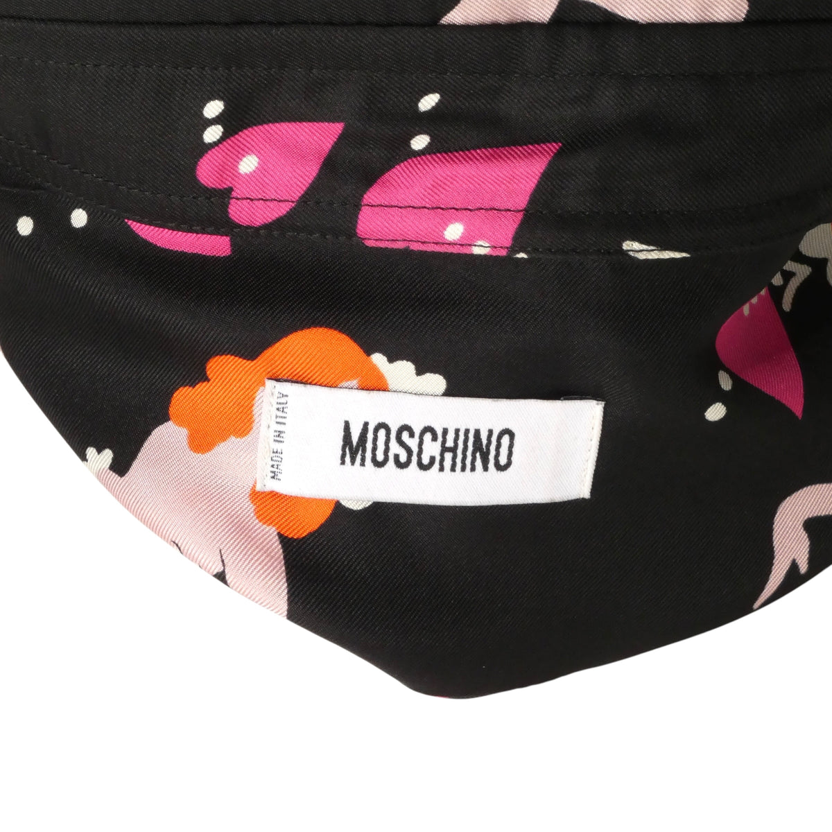 MOSCHINO - Pin Up Print Silk Shirt, Size-XLarge