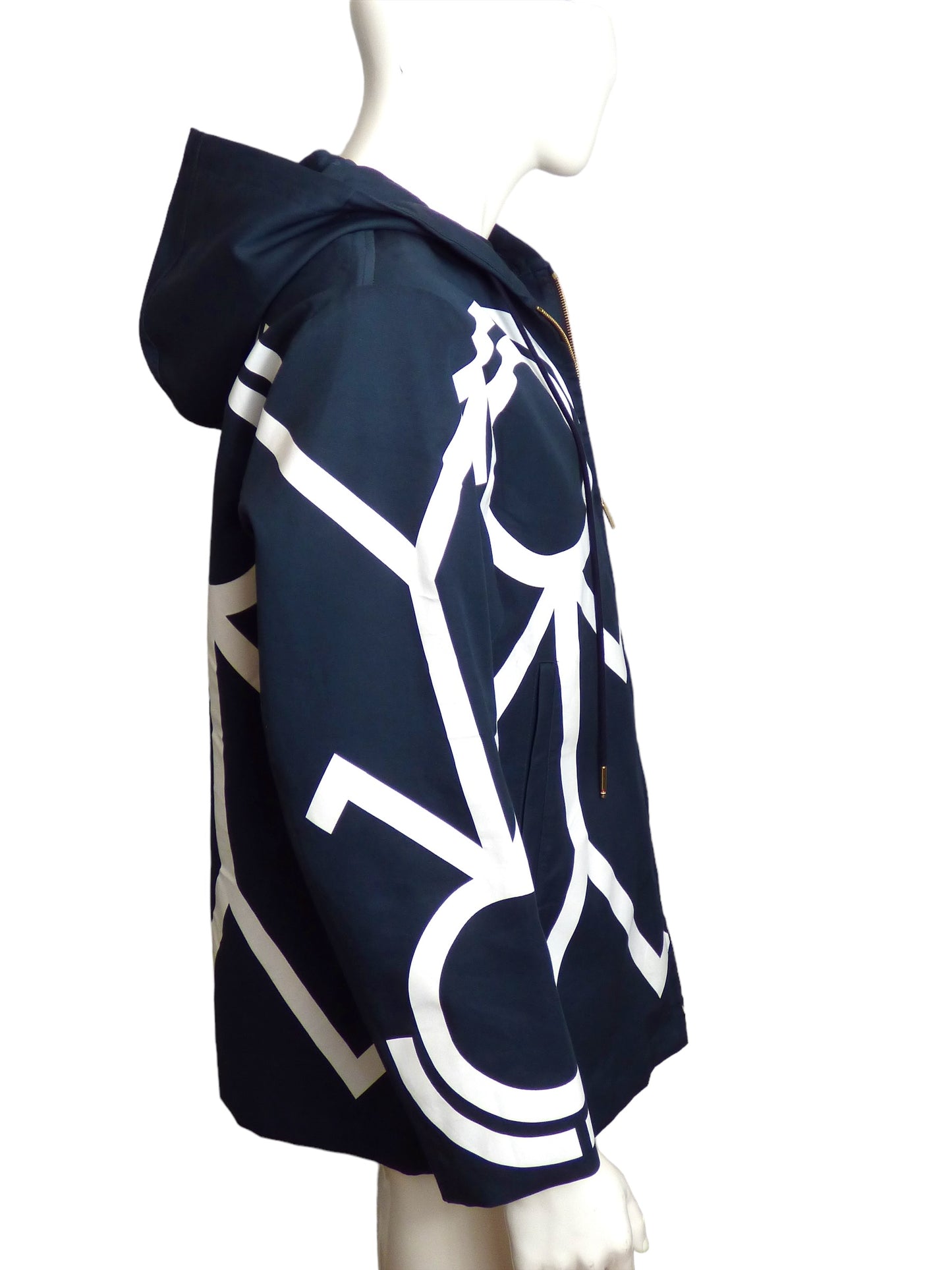 THOM BROWNE- 2021 MR. Thom Cropped Hooded Jacket, Size Medium