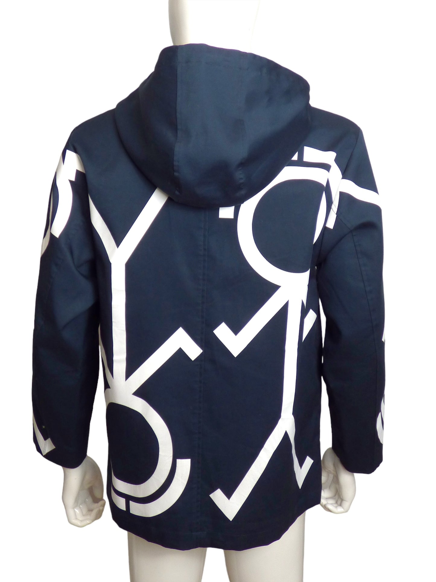 THOM BROWNE- 2021 MR. Thom Cropped Hooded Jacket, Size Medium
