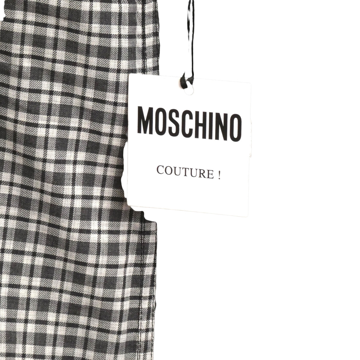 MOSCHINO COUTURE! - 2020 Cotton Plaid Applique Shirt, Size-Small