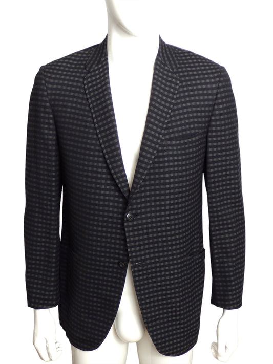 1950s Wool Check Blazer, Size 44