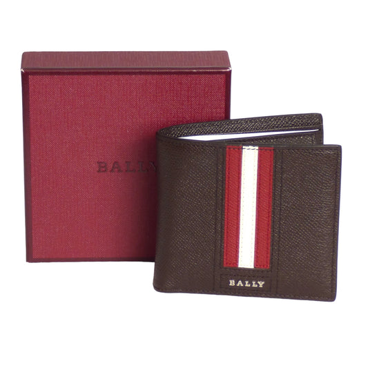 BALLY-NWT Embossed Leather Billfold Wallet