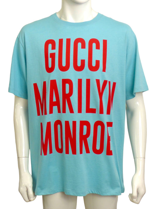 GUCCI- NWT 2022 Blue Marilyn Monroe T-Shirt, Size XL