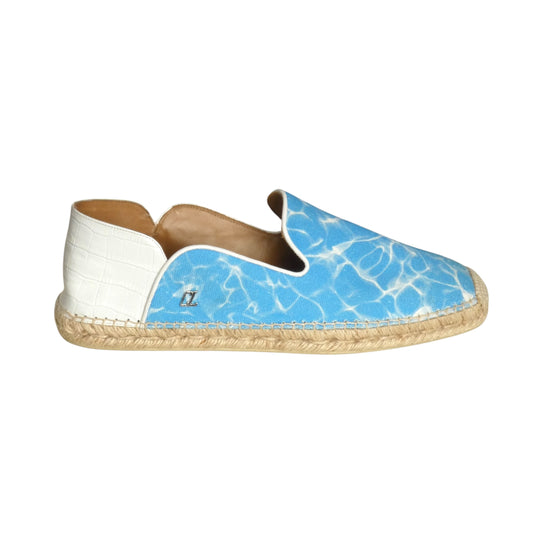 CHRISTIAN LOUBOUTIN- Water Print Espadrilles, Size 43