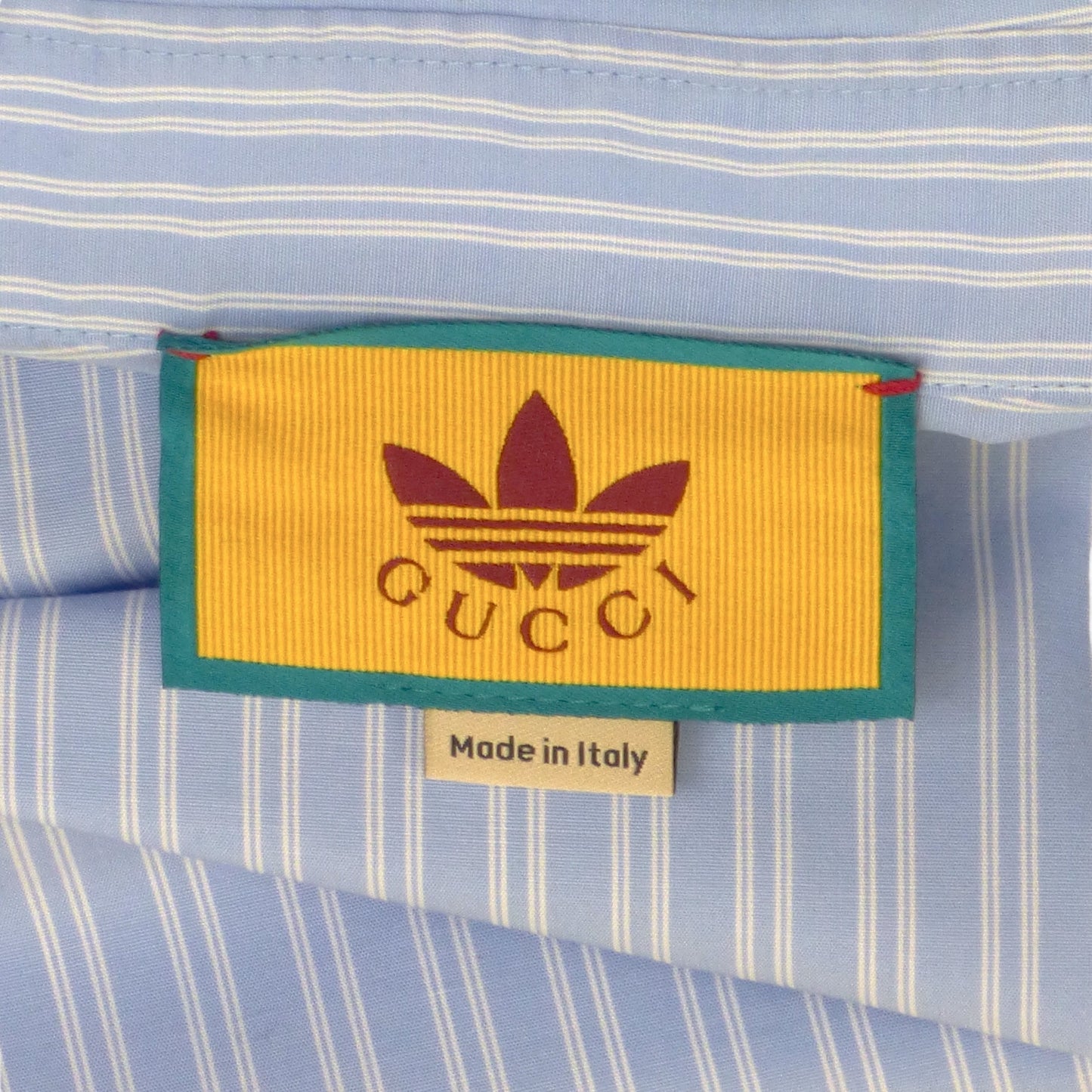 GUCCI x ADIDAS- NWT 2022 Oxford Logo Shirt, Size-Small