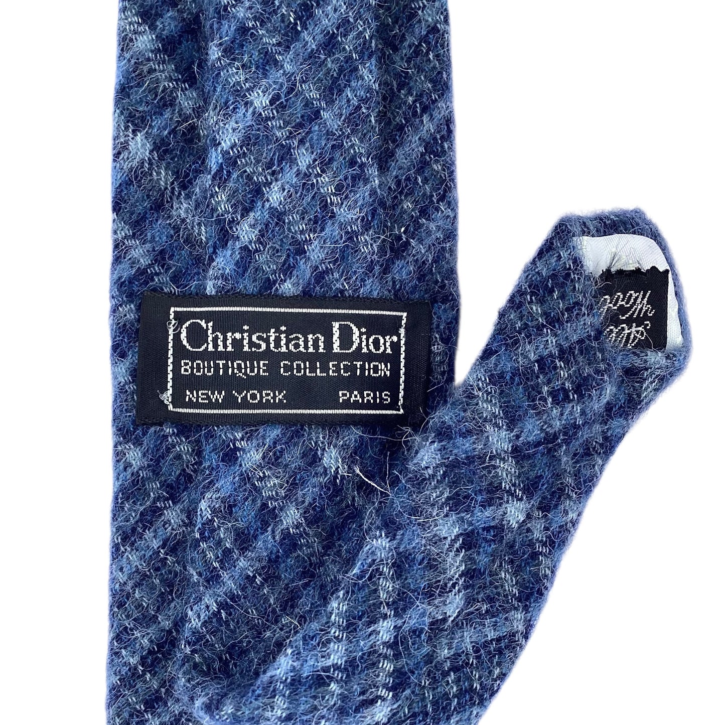 1990s Wool Plaid Tie
