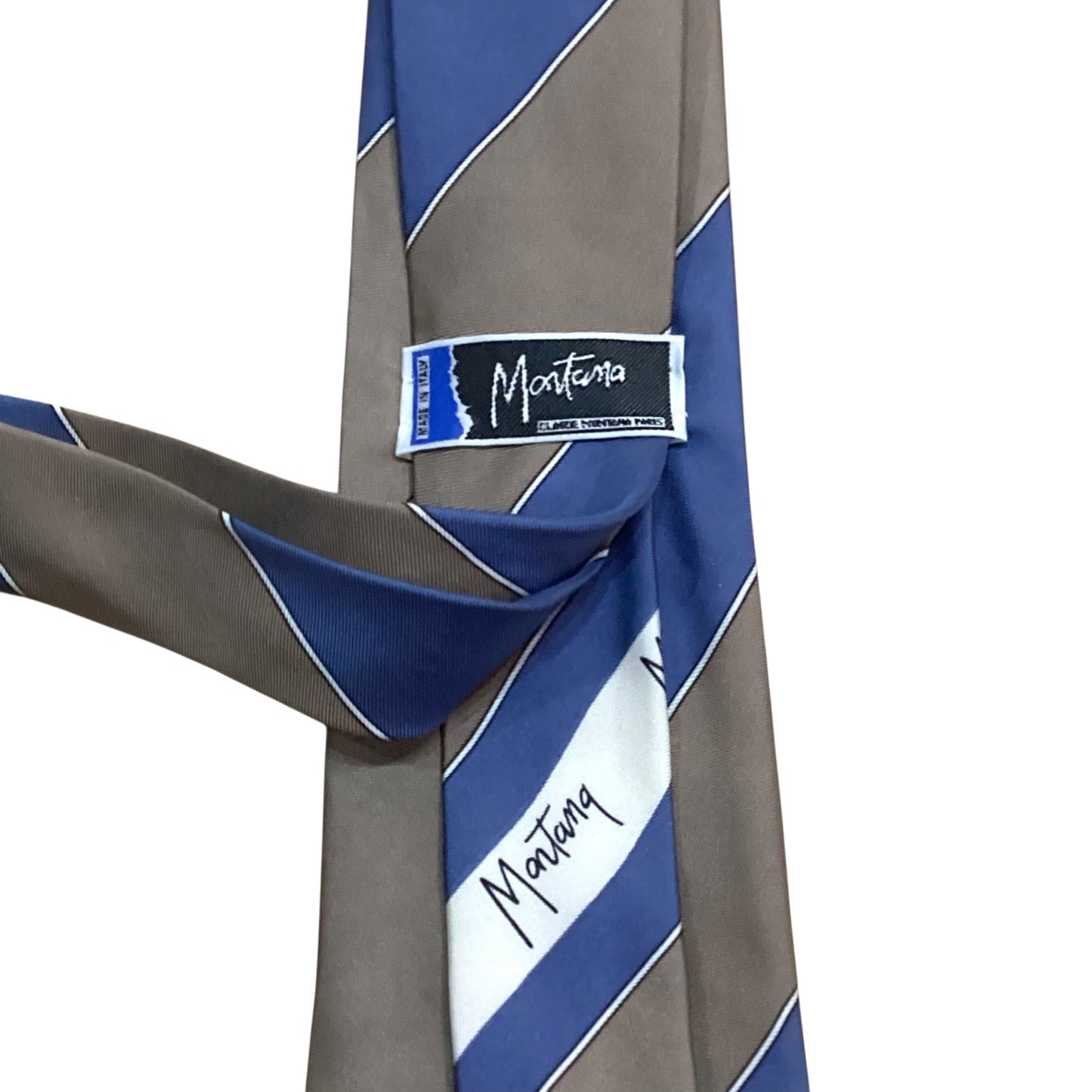 1990s Wavy Stripe Silk Tie