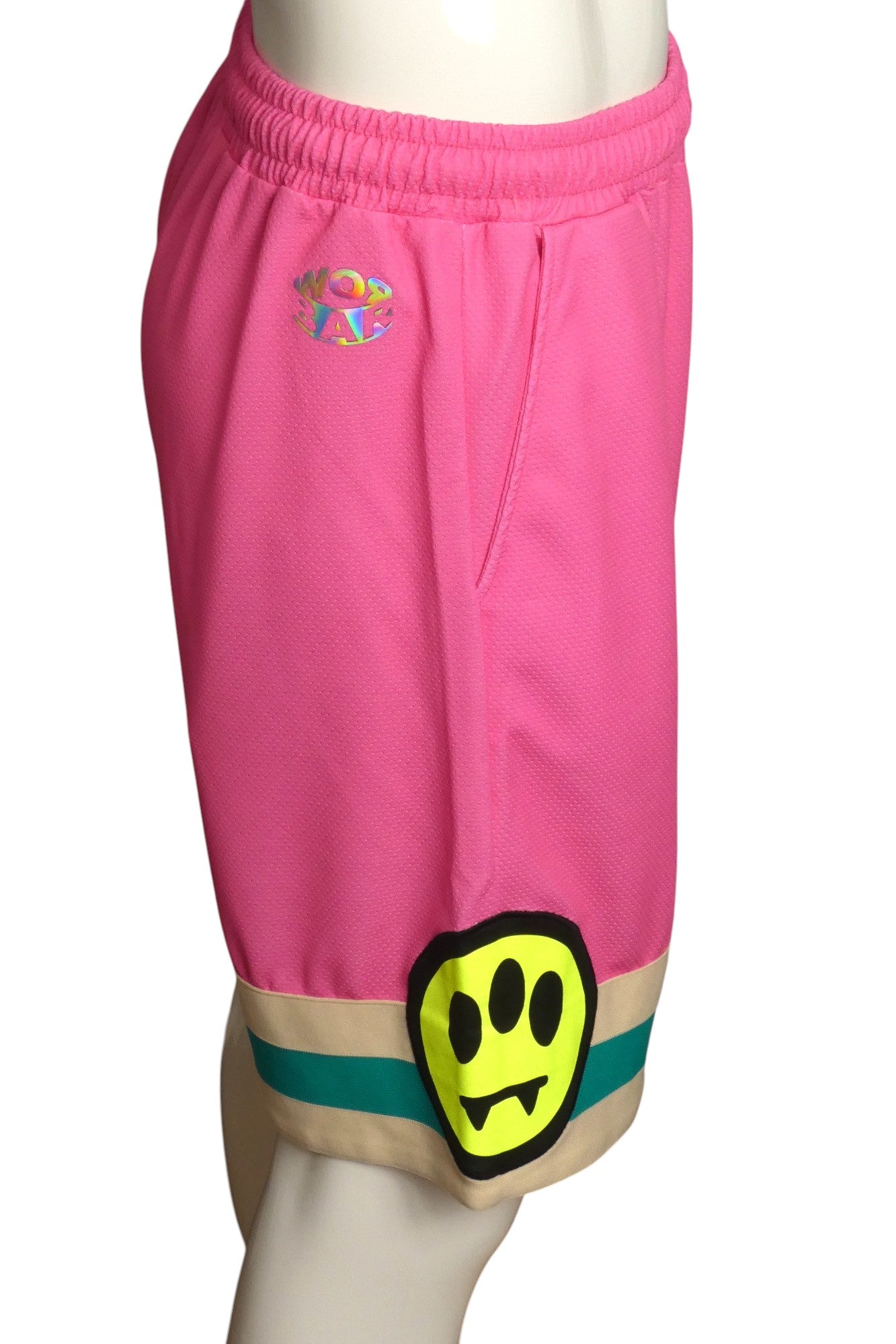 BARROW- NWT Pink Graphic Print Gym Shorts, Size Medium