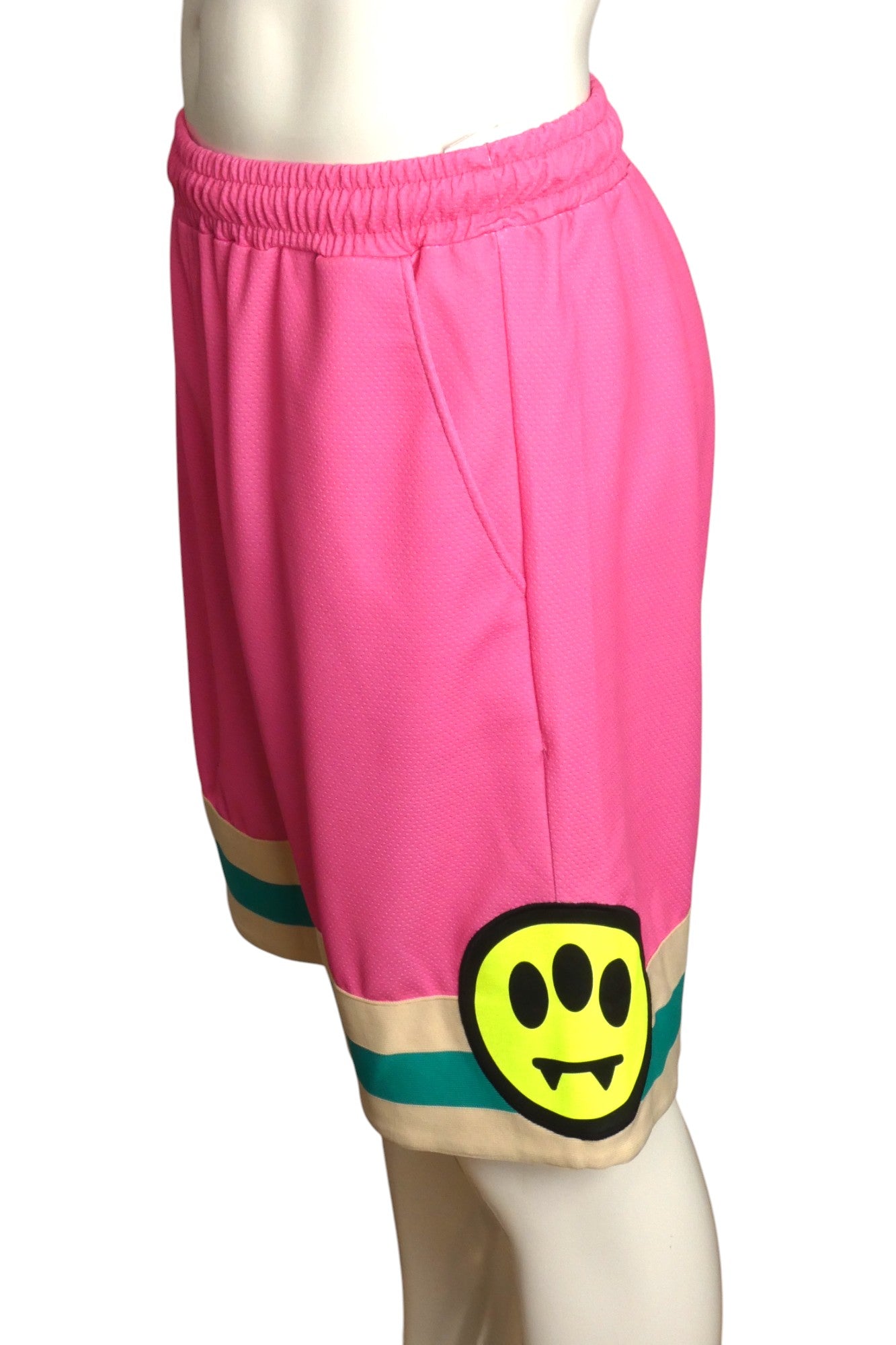 BARROW- NWT Pink Graphic Print Gym Shorts, Size Medium