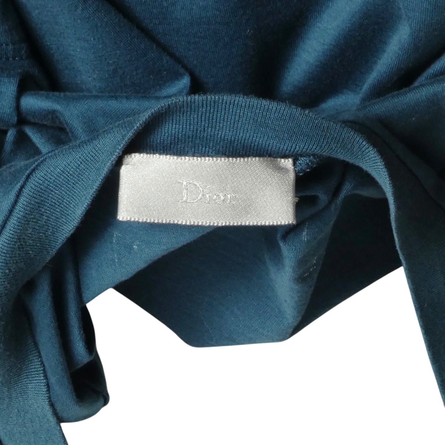 DIOR- Teal Cotton "Love" T-Shirt, Size Small