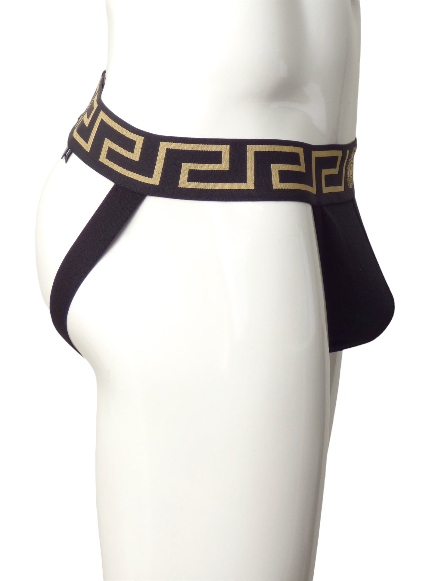VERSACE- NIB Black Greca Border Jock Strap, Multi Sizes Available