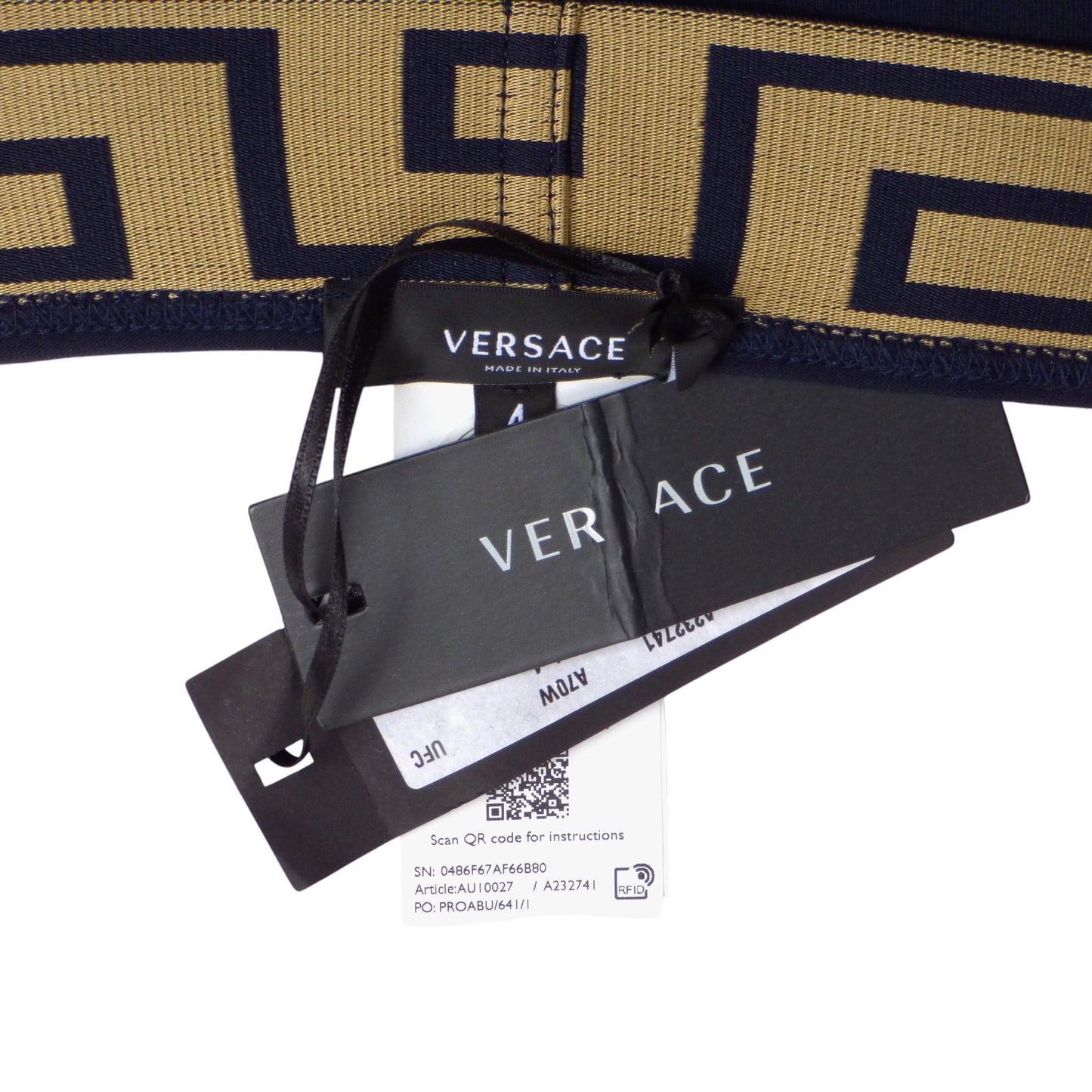 VERSACE- NIB Navy Low Rise Brief, Multiple Sizes Available