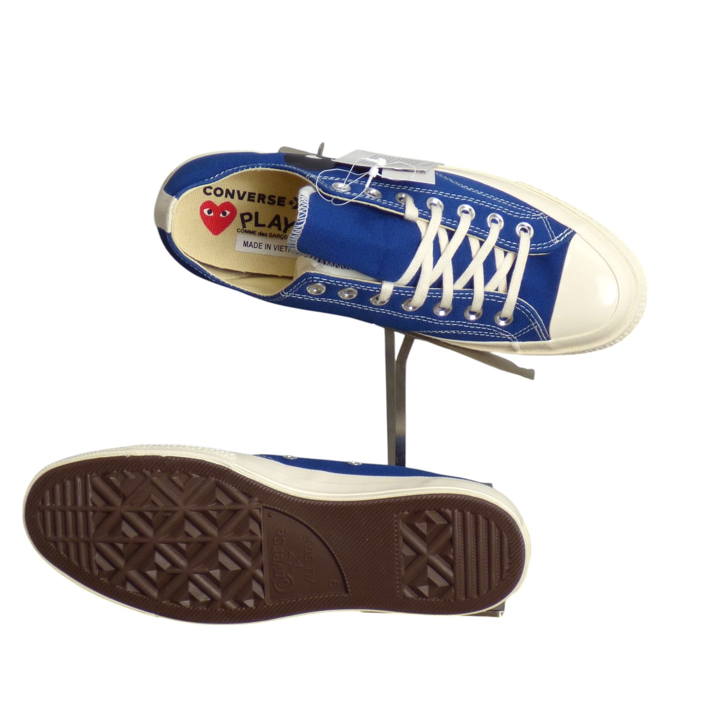 CONVERSE x CDG Play Blue/Black Low Top Sneakers, Multipe Sizes Available