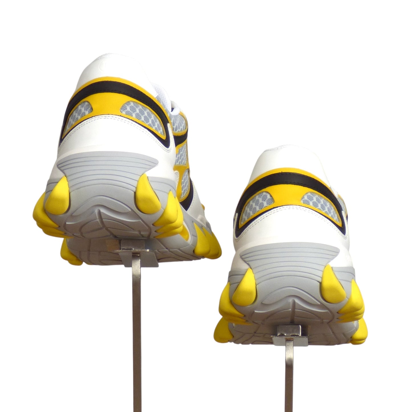 BALMAIN- NIB B-East Leather & Mesh Runner Sneakers, Size 44