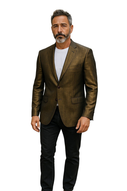 ETRO- Metallic Brocade Blazer, Size XL