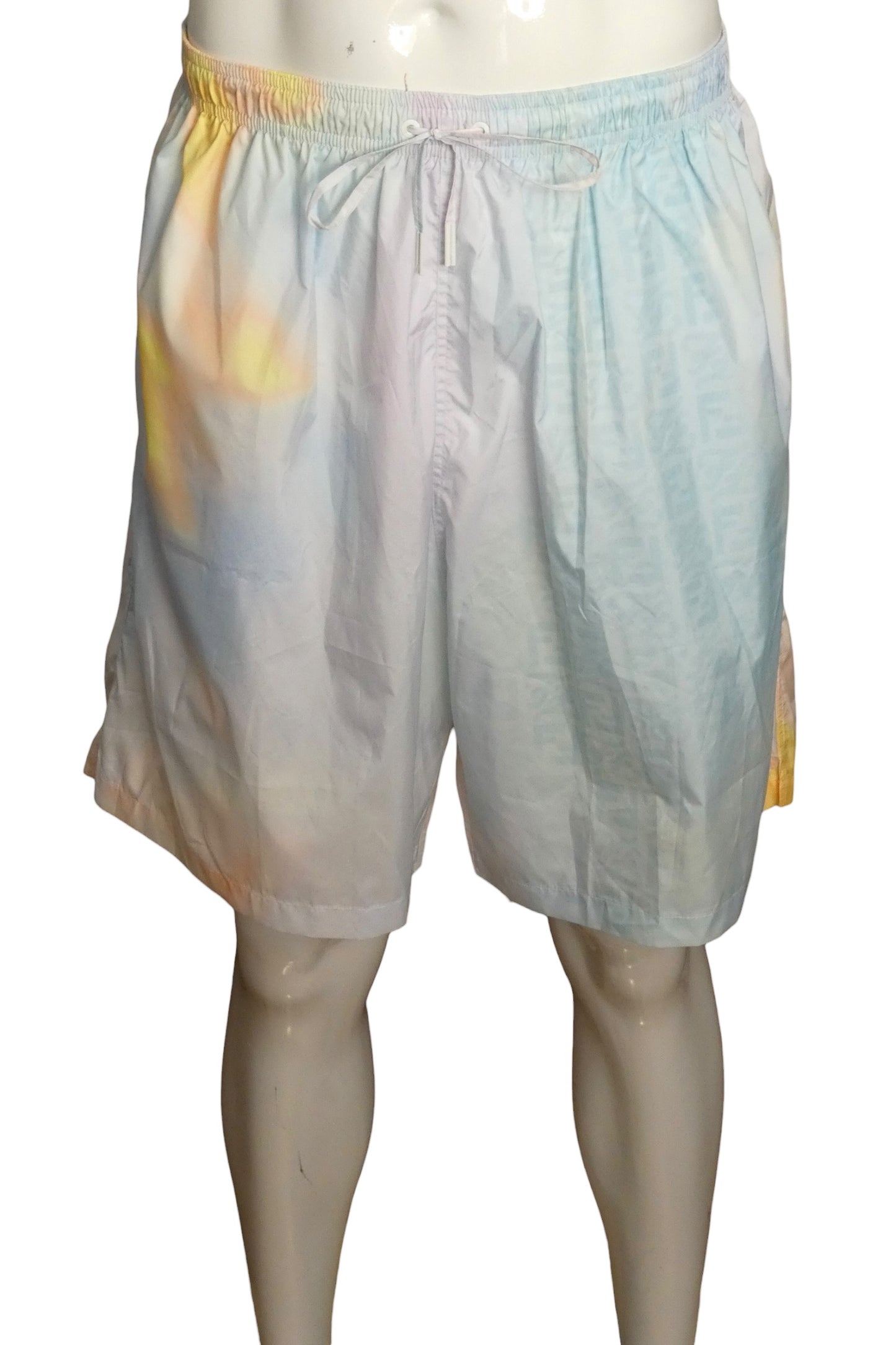FENDI - 2022 NWT Pastel Logo Swimtrunks, Size-Large