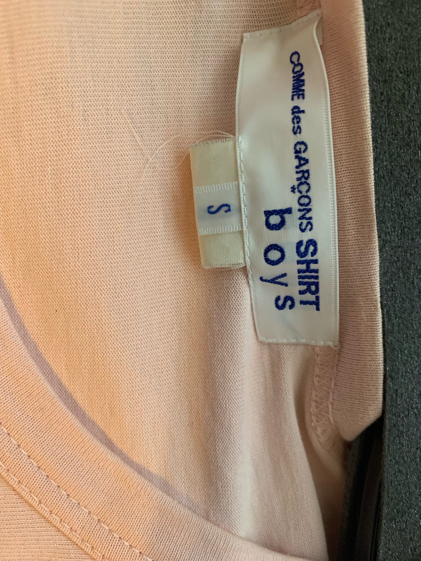 COMME DES GARCONS SHIRT BOYS- 2018 Applique L/S T-Shirt, Size Small