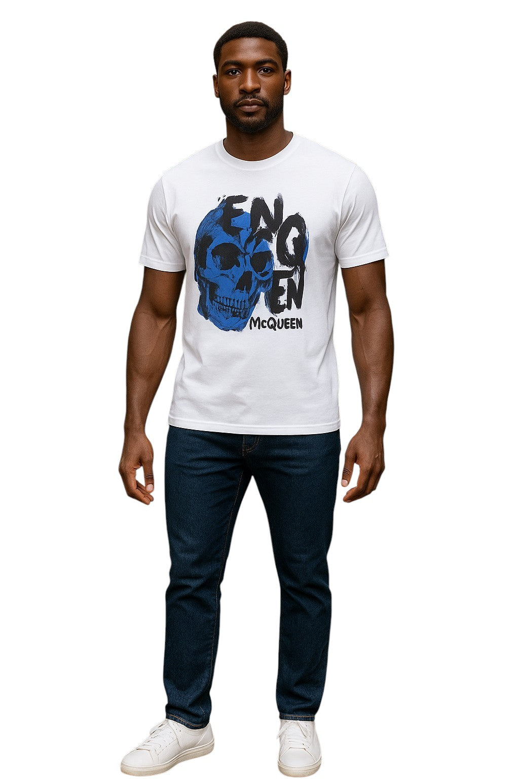 ALEXANDER MCQUEEN- NWT 2022 Graphic Print Skull T-Shirt, Size Small