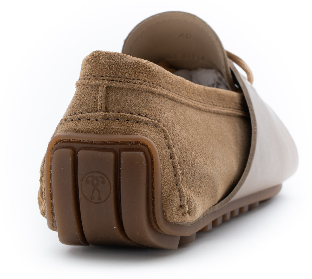 MOSCHINO COUTURE! - Suede & Leather Mocs, Beige, Multiple Sizes Available