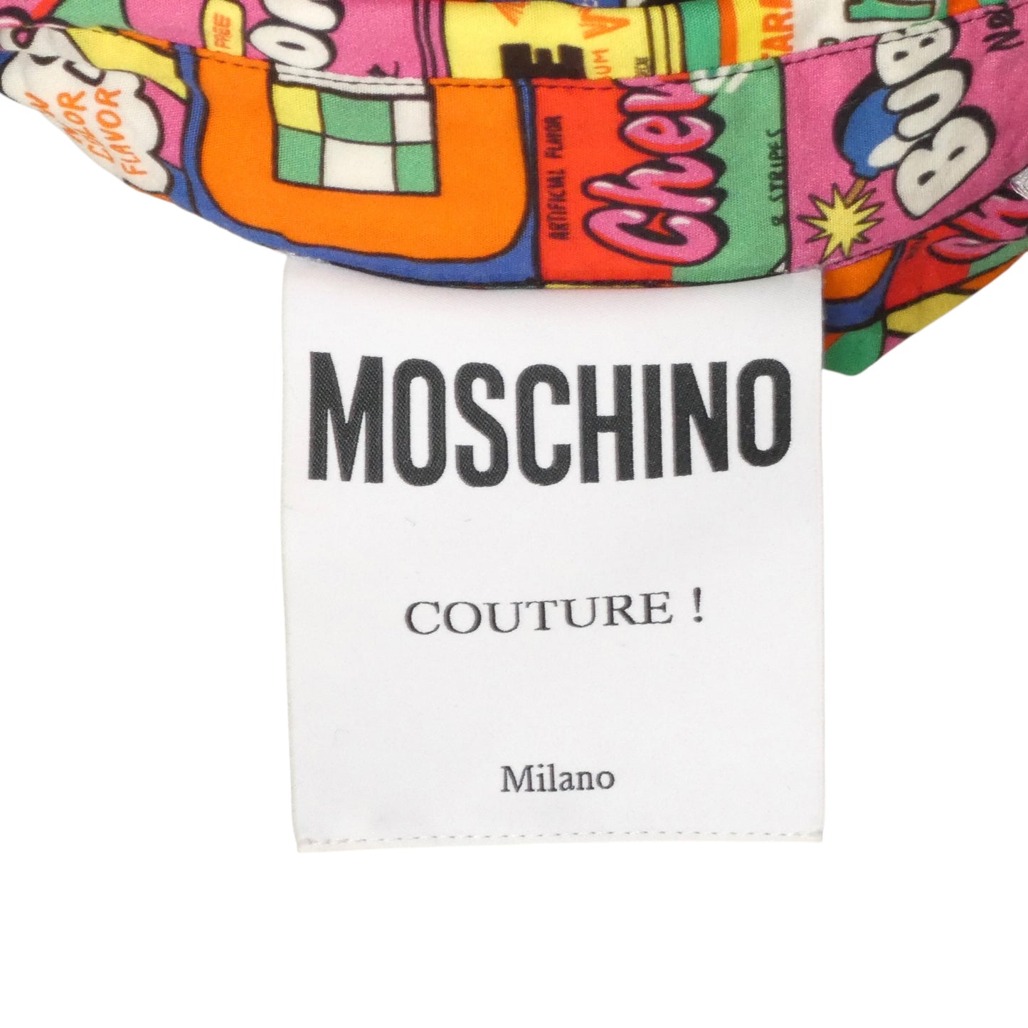MOSCHINO COUTURE! 2020 Cotton Print Short Sleeve Shirt, Size-Medium