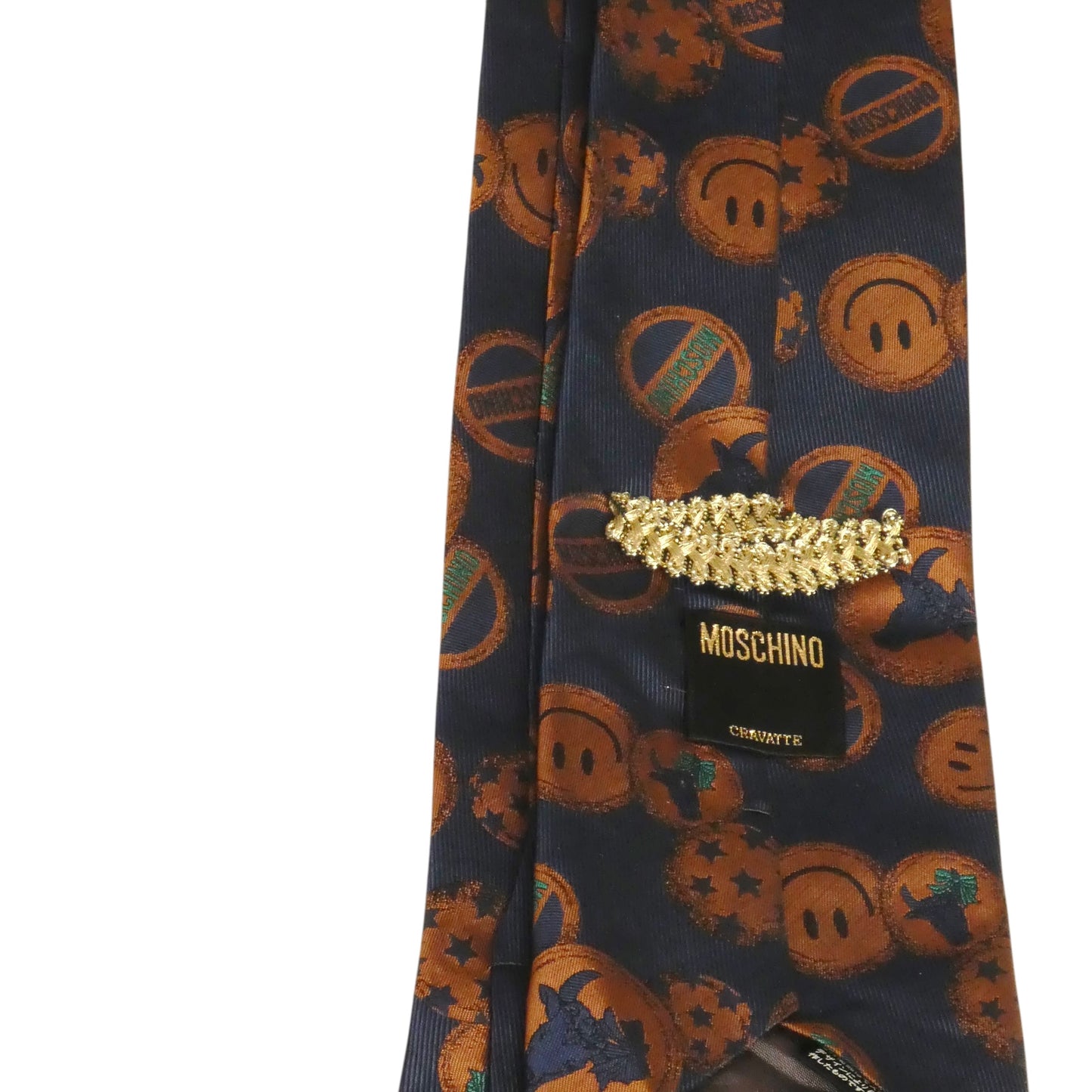 MOSCHINO - 1980s Novelty Brocade Tie