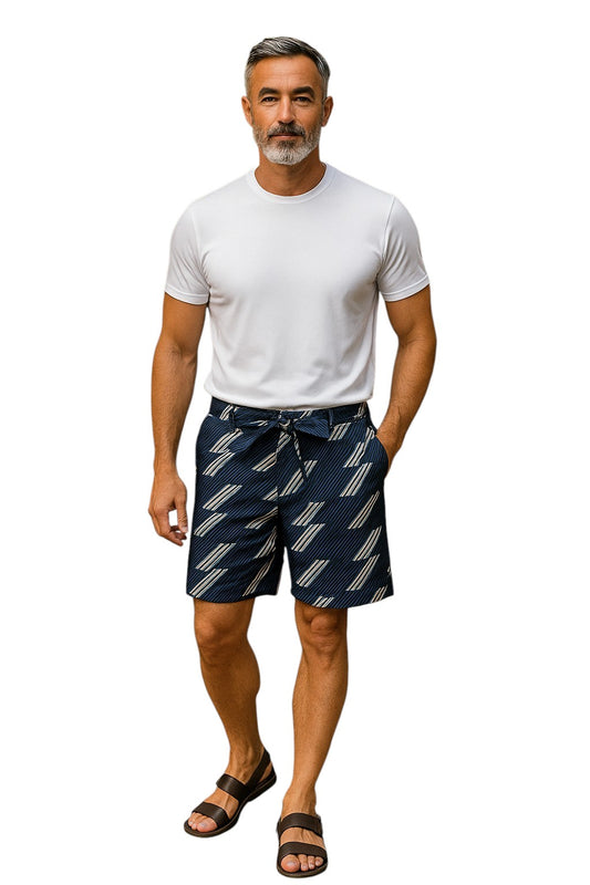 MSGM- Multi Color Cotton Print Shorts, Size 2XL