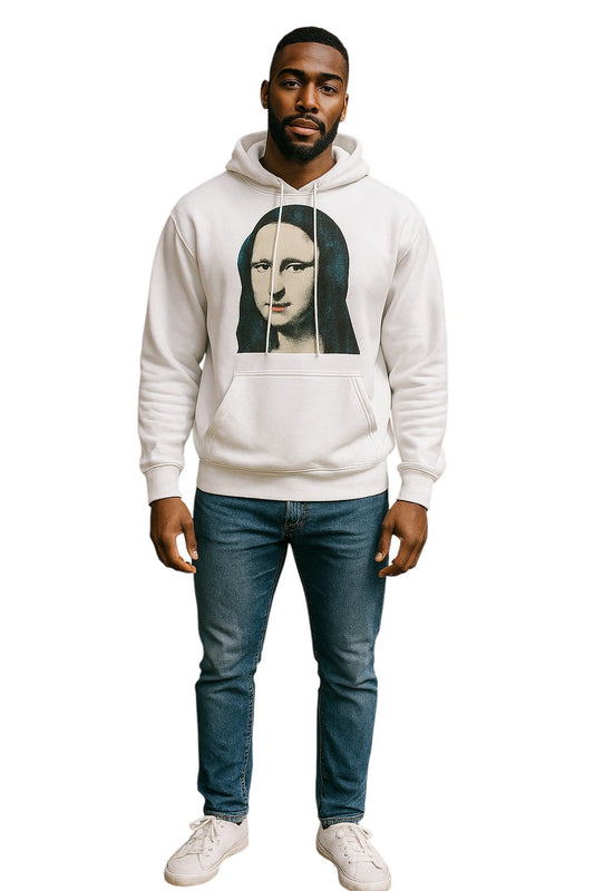 OFF WHITE- NWT 2020 Mona Lisa Print Hoodie, Size Medium