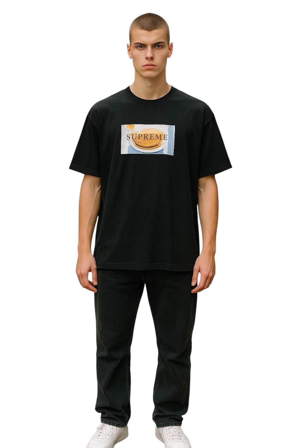 SUPREME- Pancakes Graphic T-Shirt, Size XL