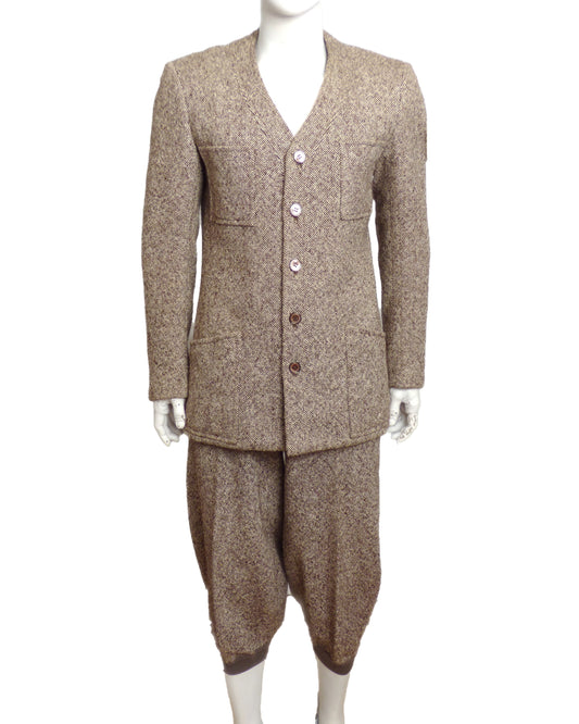 1960s Wool Tweed Knicker Suit, Size-Medium