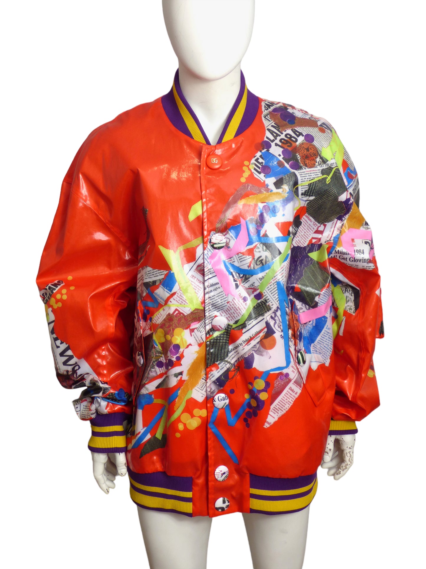 DOLCE & GABBANA- NWT 2022 Color Dripping Bomber Jacket, Multiple Sizes