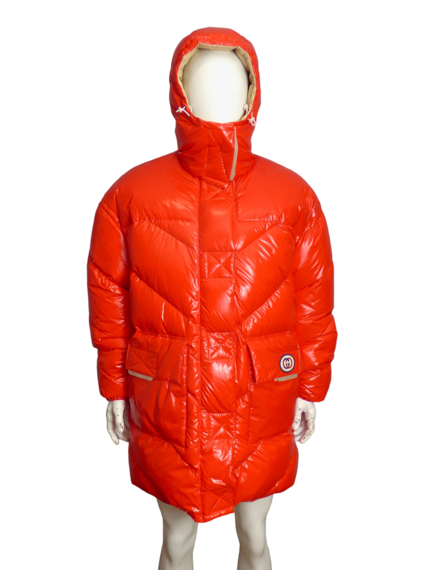 GUCCI- NWT Aria Reversible Puffer Coat, Size Large