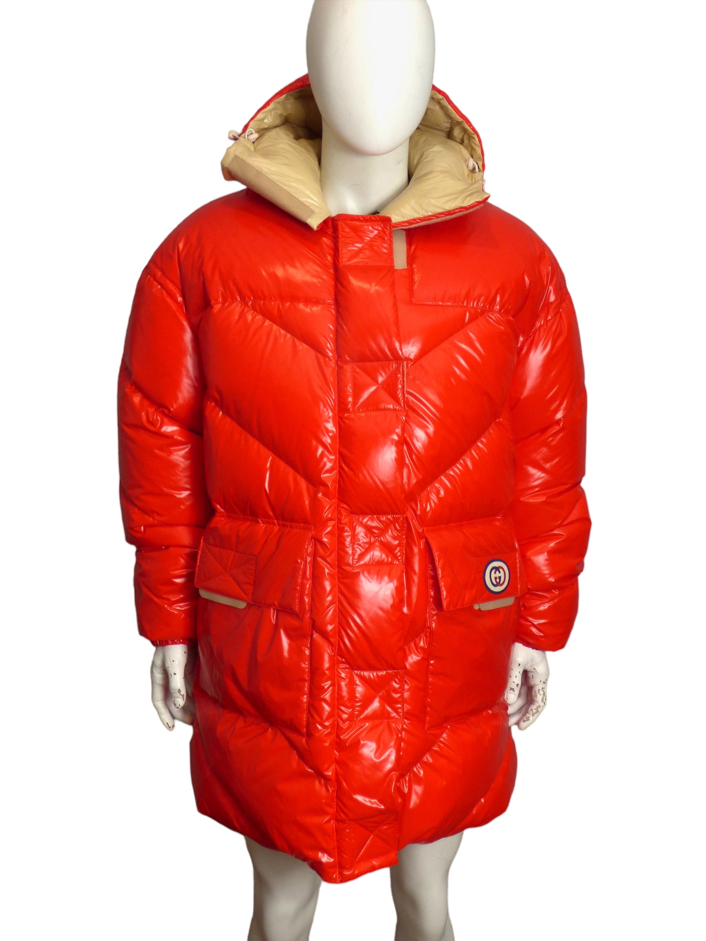 GUCCI- NWT Aria Reversible Puffer Coat, Size Large