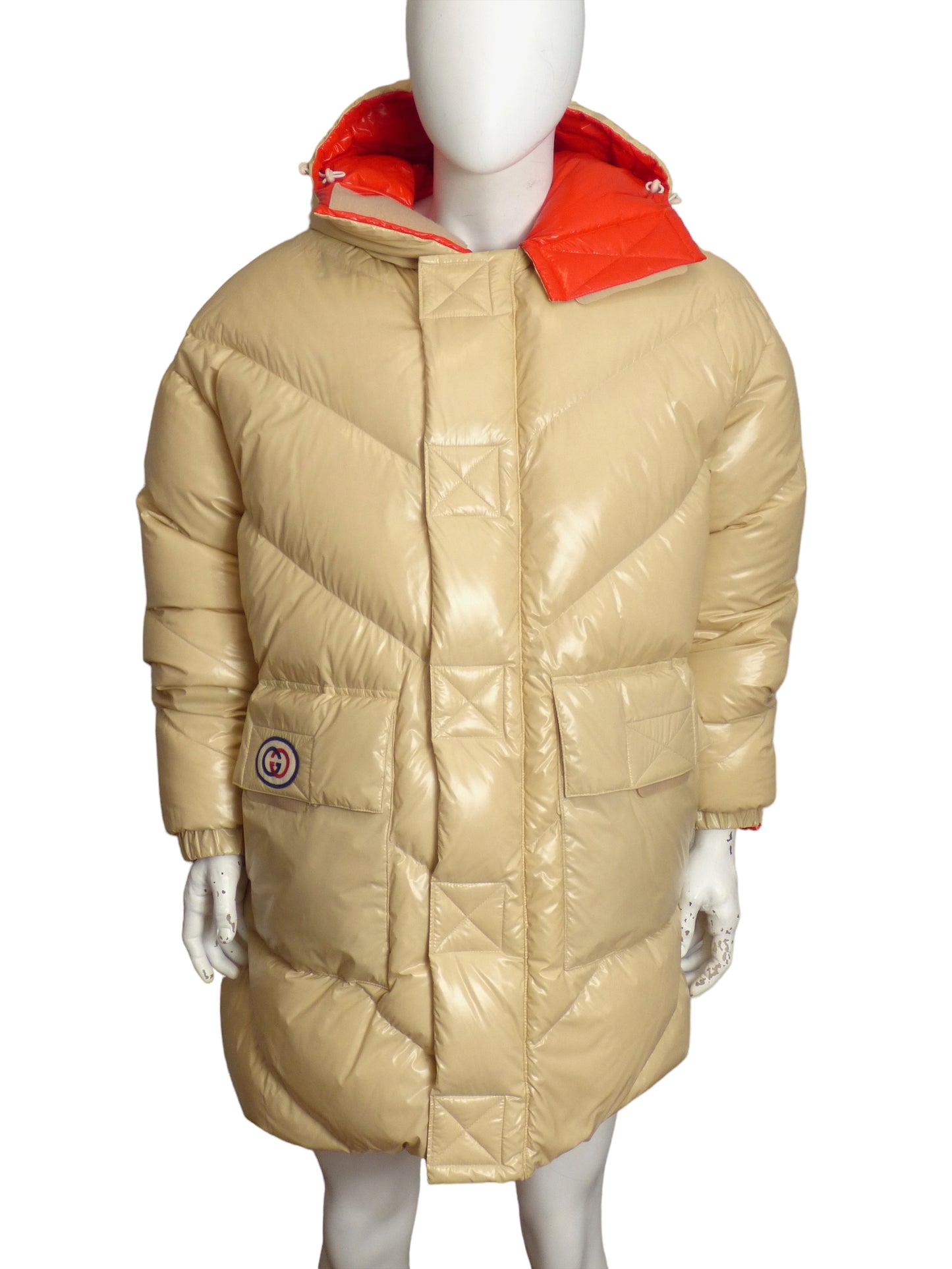 GUCCI- NWT Aria Reversible Puffer Coat, Size Large