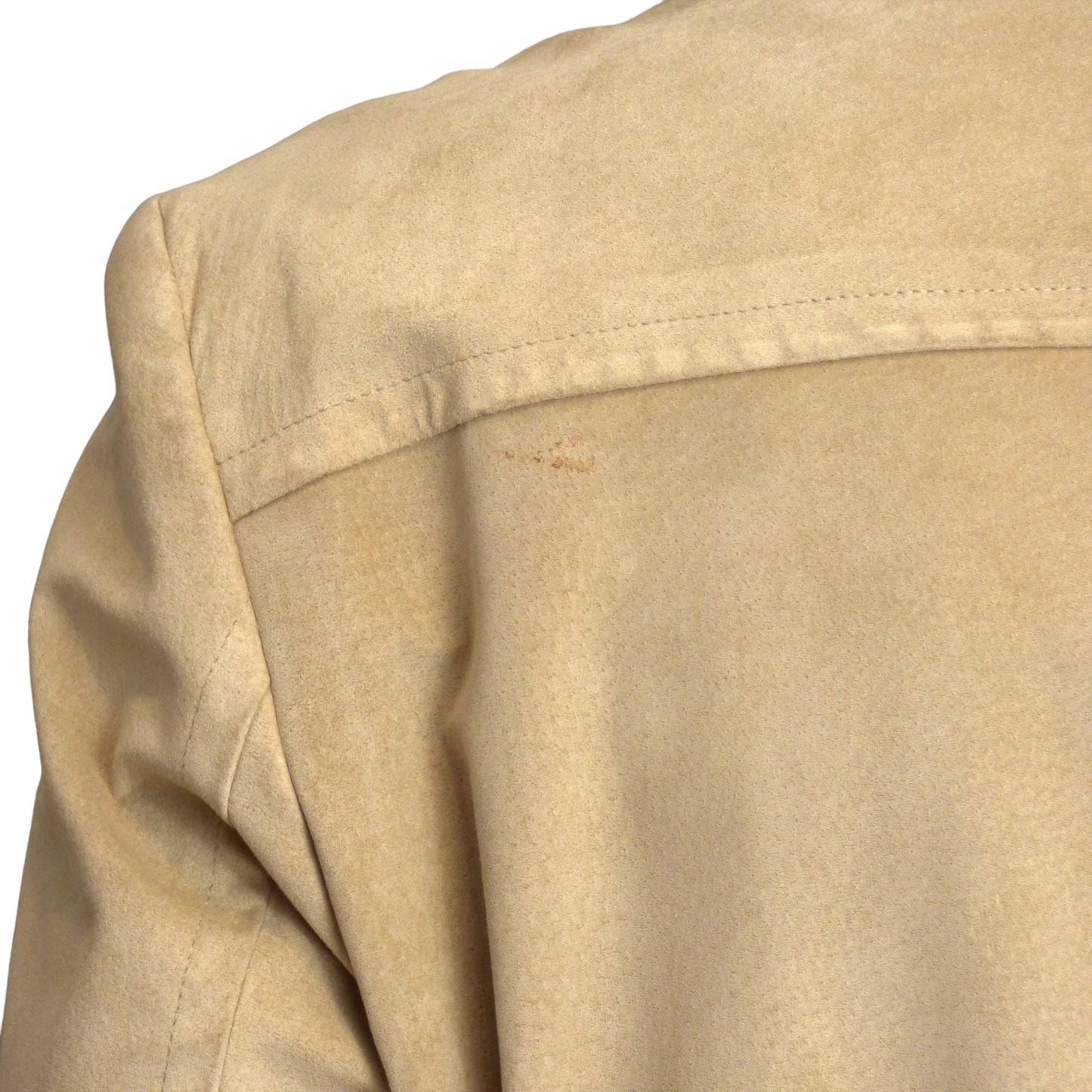 GUCCI- 1990s Beige Suede Over Coat, Size-Large