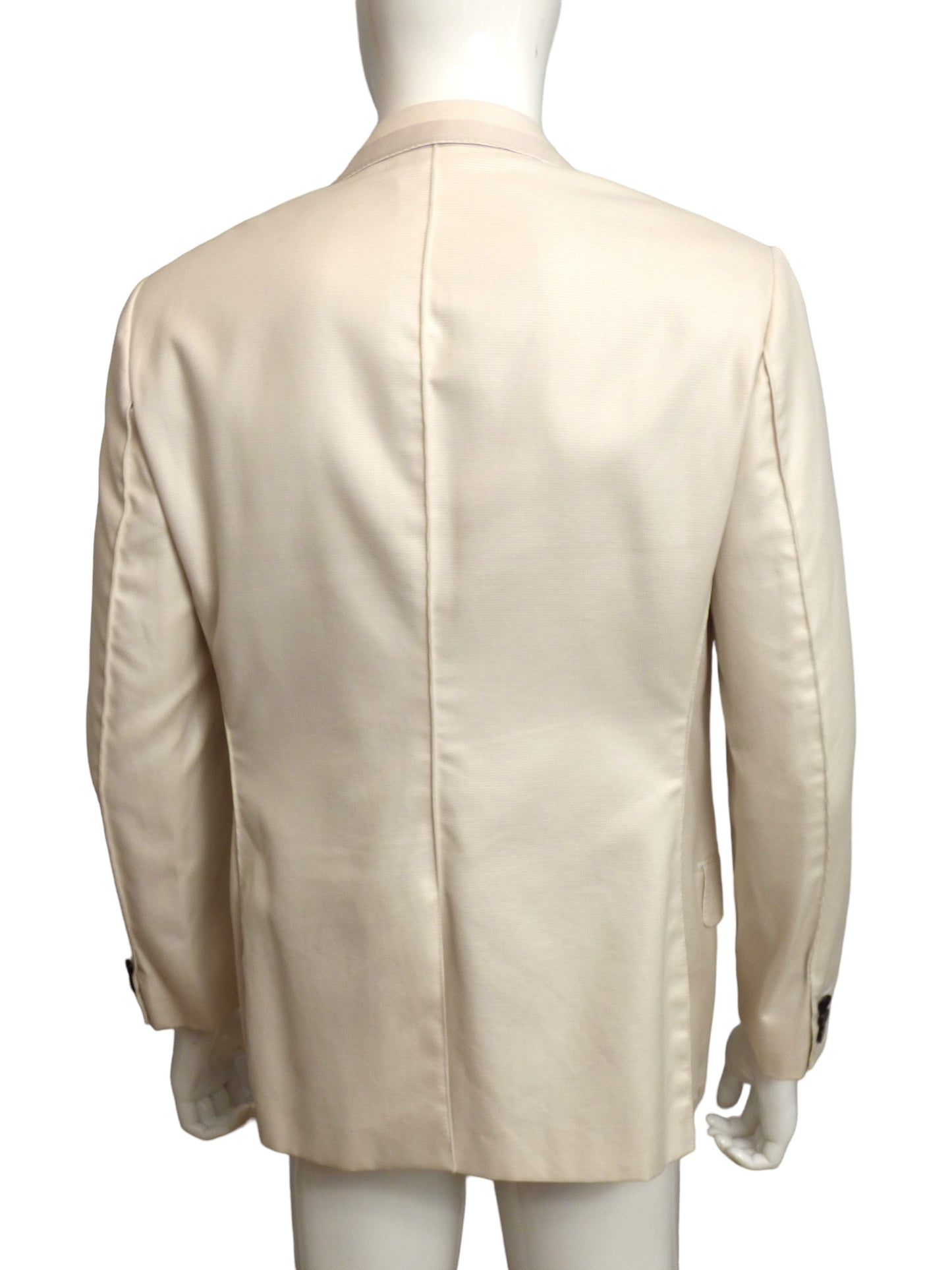 LANVIN- Ribbon Trimmed Cotton Blazer, Size Large