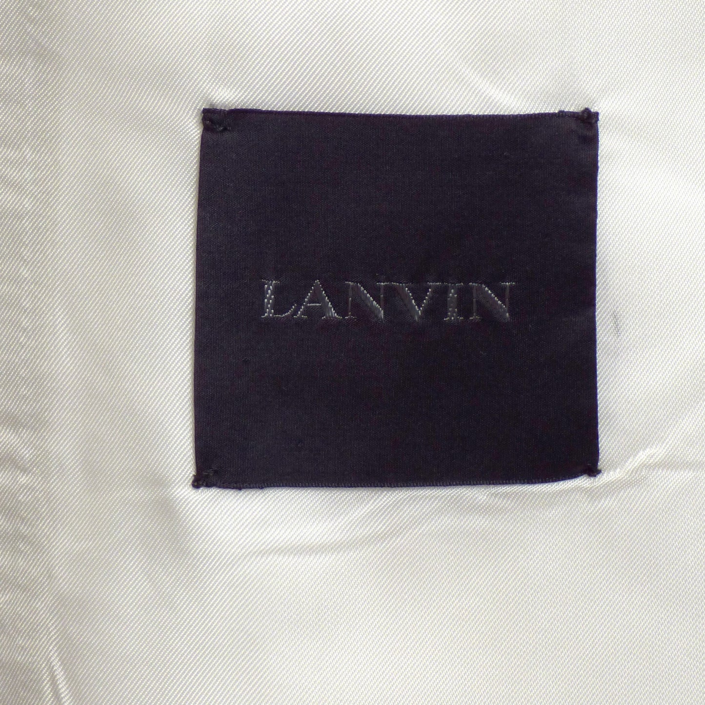 LANVIN- Ribbon Trimmed Cotton Blazer, Size Large