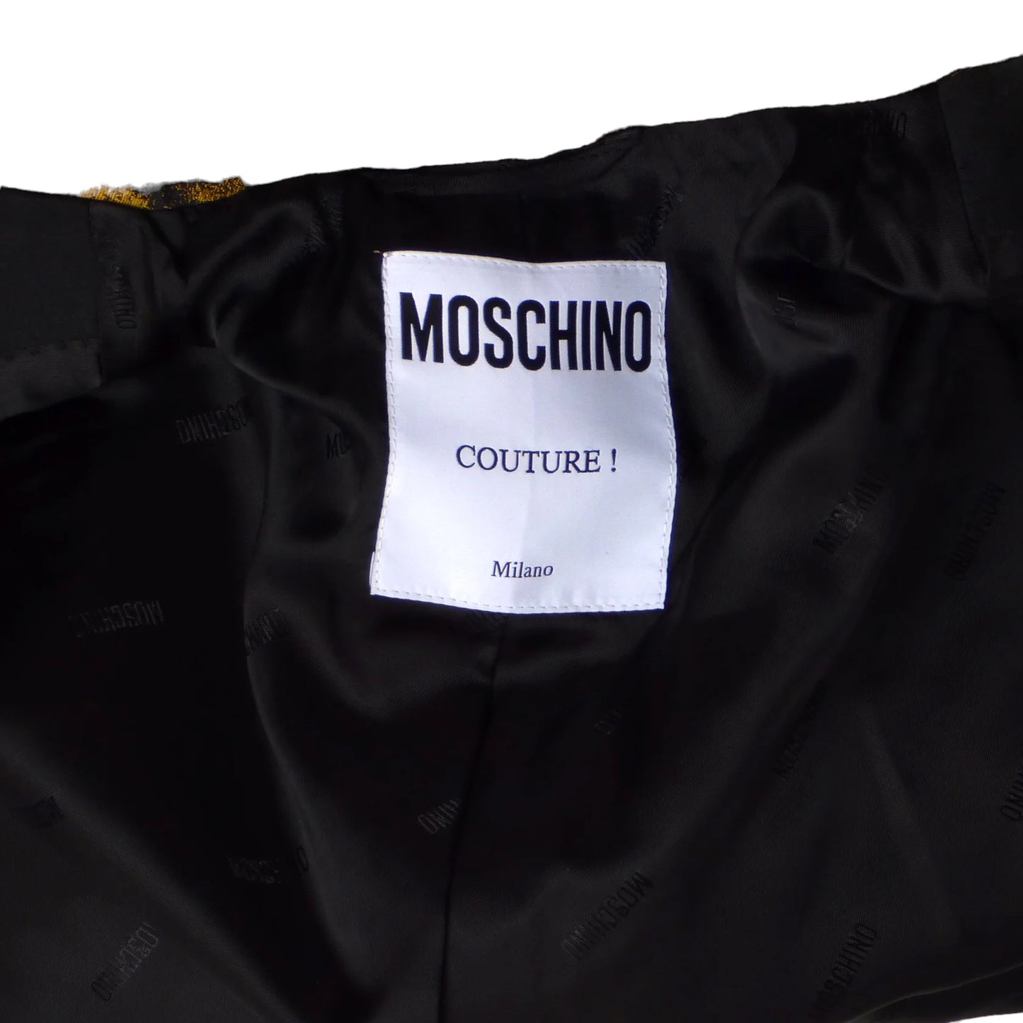 MOSCHINO COUTURE!-2021 Gold Brocade Tuxedo, Multiple Sizes