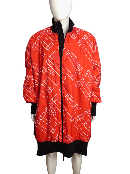 TEMPLA- NWT Oversized Bomber Puffer Coat, Size-Medium