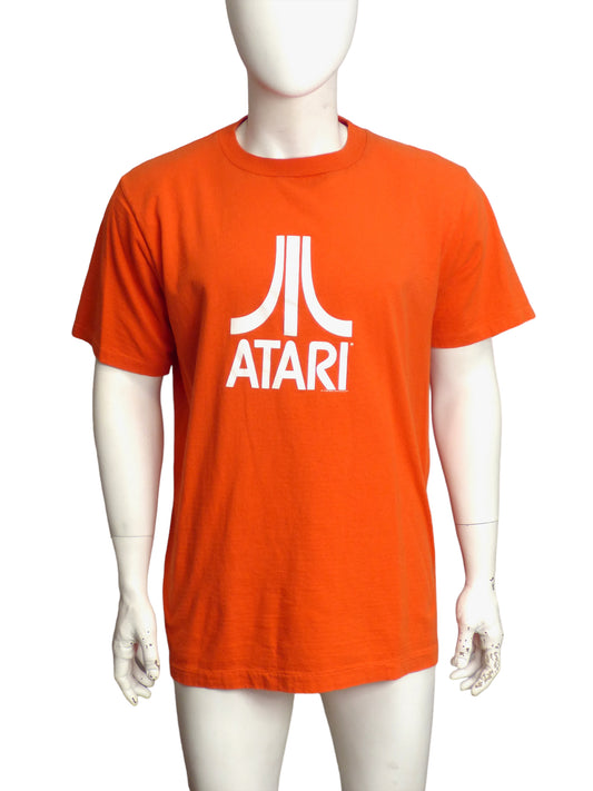 Cotton Screen Print "ATARI" T-Shirt, Size-Large