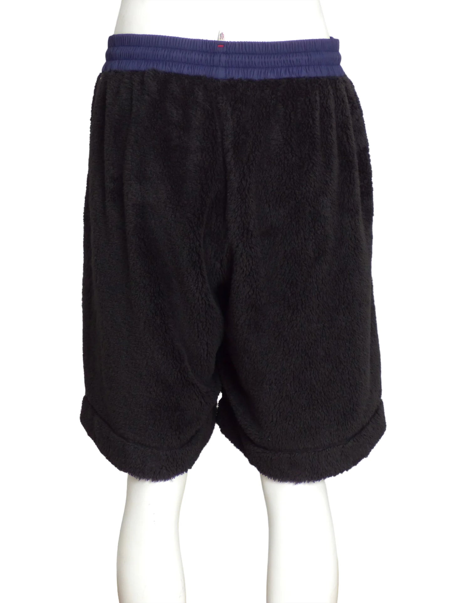 MONCLER GRENOBLE-2022  NWT Black & Purple Fleece Shorts, Size XXL