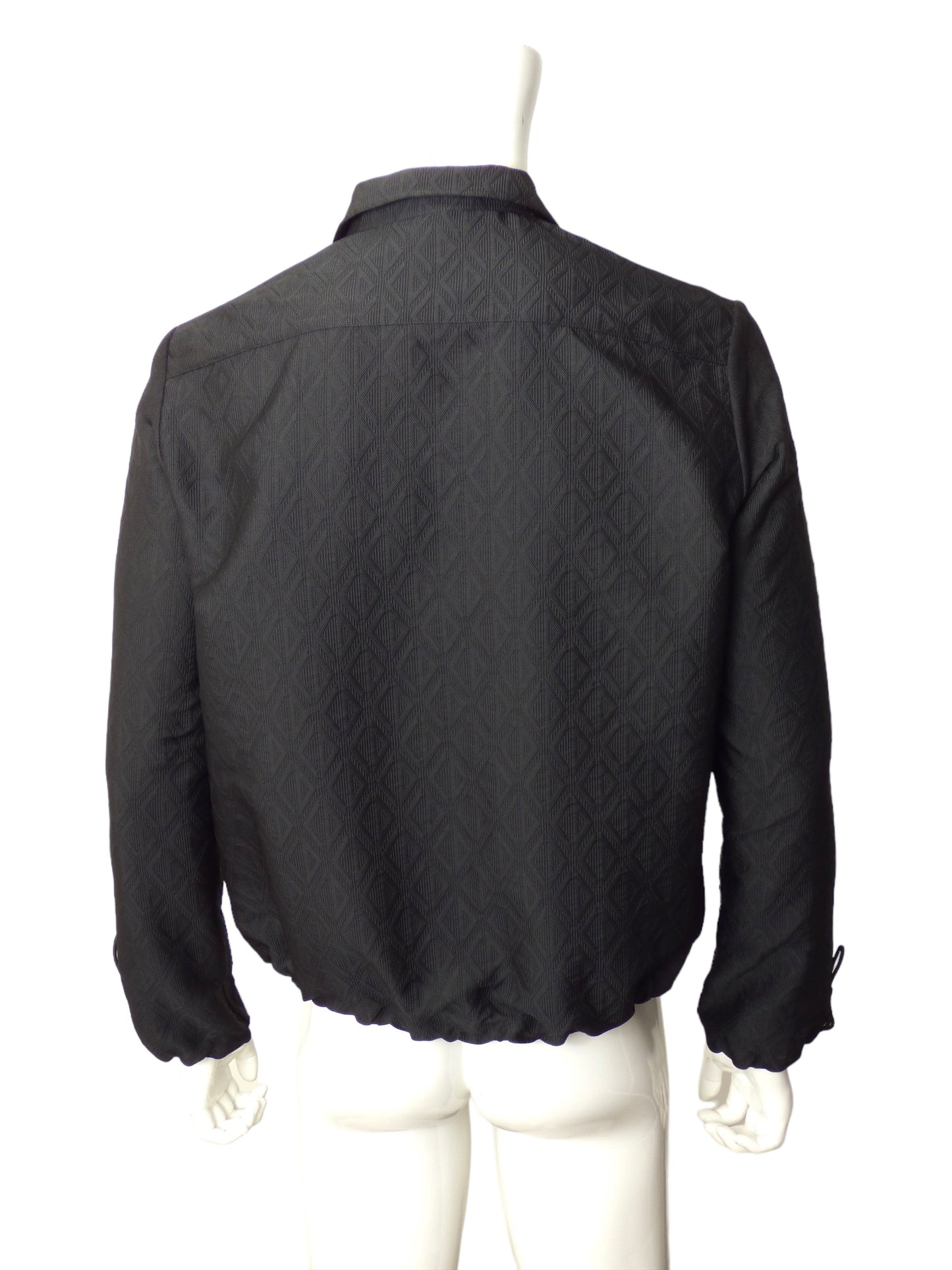 DIOR- Black Brocade Logo Jacket, Size Medium