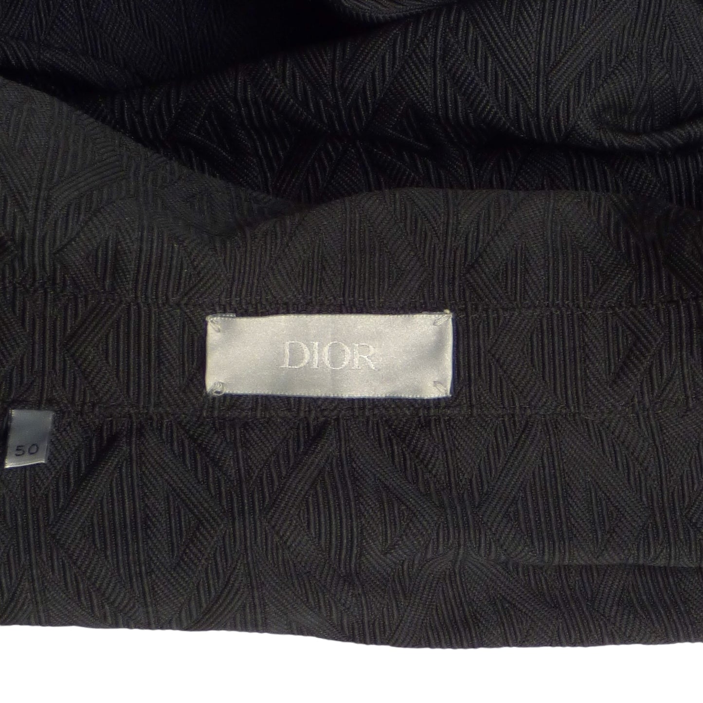 DIOR- Black Brocade Logo Jacket, Size Medium